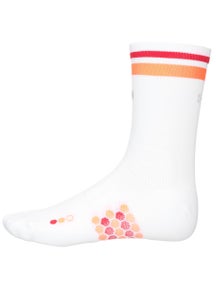 SHYU Racing Crew Socks White/Tangerine/Red