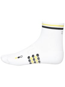SHYU Racing Quarter Crew Socks White/Black/Honey