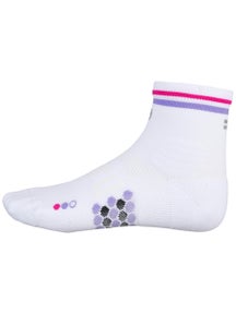 SHYU Racing Quarter Crew Socks White/Lavender/Magenta