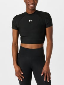 Under Armour Women's HeatGear Crop Mock Short Sleeve