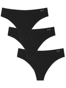 Under Armour Women's Pure Stretch No Show Thong - 3PK
