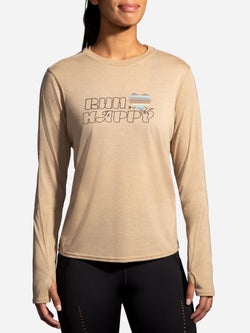 Brooks SPRINT FREE LONG SLEEVE 2.0 - Camiseta de manga larga - hyper