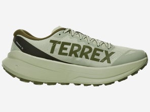 adidas Terrex Agravic SL in Green/Olive, medial view