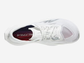 Altra Vanish Carbon 3 men's in White/Silver/White, overhead view
