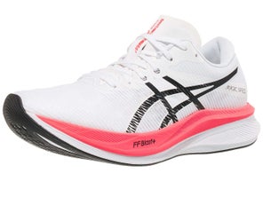  ASICS Women's Magic Speed 3 Running Shoes, 5, White/Black