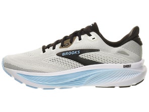 Brooks Ghost 18 Review Left Shoe facing Right White/Black/Open Air