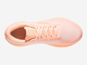 Brooks Ghost AMP in Peach - overhead view