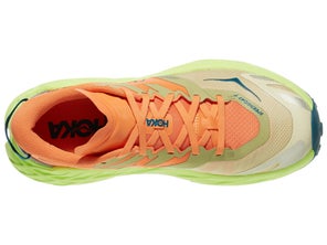 HOKA Speedgoat 7 in Persimmon/Neon Yuzu, overhead view