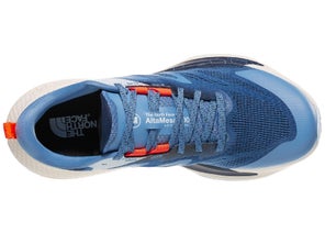 Top view of left shoe of The North Face Altamesa 500. Upper is blue.