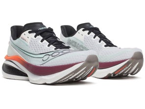 Saucony Endorphin Azura Review pair of shoes angled forward