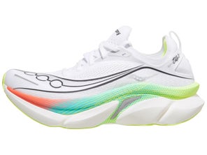 Saucony Endorphin Elite 3 Left Shoe Facing Left White Multi