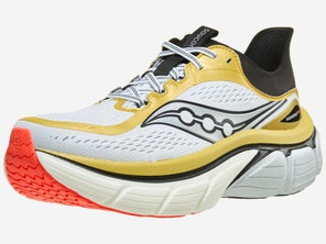 pair of Saucony Paramount Max shoes in Gold/Black