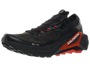Salomon S/Lab Genesis 2 Unisex Iron/Black/Red, lateral side of shoe with toe angled forward