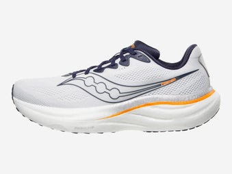 Saucony Ride 19 Men's Shoes White/Naval