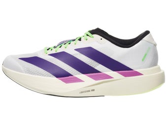 adidas adizero Evo SL Men's Shoes White/Purple/Lime