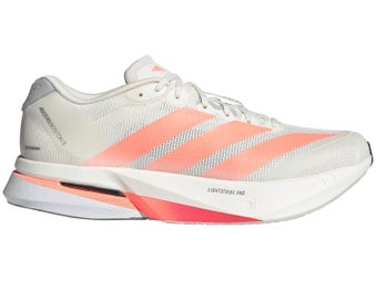 adidas adizero Boston 13 Men's Shoes White/Orange/Grey