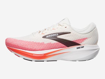Brooks Ghost AMP Men's Shoes White/Tigerlily/Black