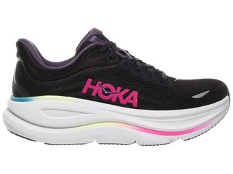 HOKA Bondi 9 Women's Shoes Black/Neon Dragonfruit