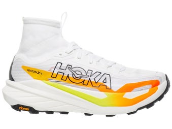 HOKA Tecton X 4 Men's Shoes Frost/Neon Tangerine