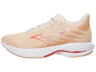 Mizuno Wave Rider 28 Women's Shoes Pristine/Spicy Orang