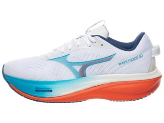 Mizuno Wave Rider 30 Men's Shoes White/Blue Jewel