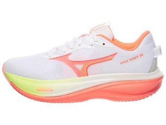 Mizuno Wave Rider 30 Women's Shoes White/Flamingo Coral