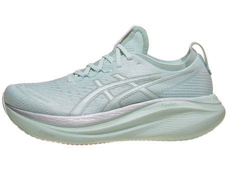 ASICS Gel Nimbus 27\Mens Shoes\Pure Aqua/White