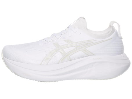 ASICS Gel Nimbus 27\Mens Shoes\White/Glacier Grey