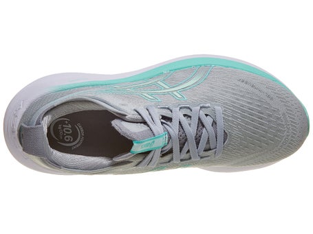 ASICS Gel Nimbus 27 Women's Shoes Piedmont Grey/Mint Running