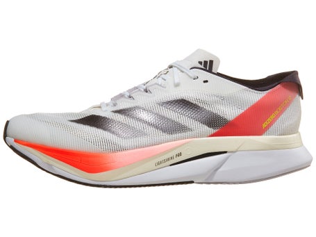 adidas adizero Boston 12 Men's Shoes White/Met/Red | Running Warehouse