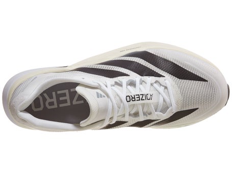 adidas Men's Adizero Boston 13 Running Shoes, Size 8.5, White/Black/Grey