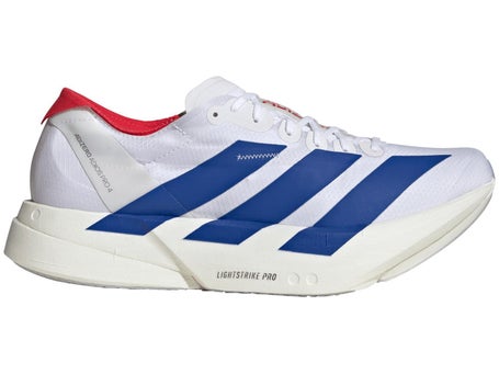 adidas adizero Adios Pro 4\Mens Shoes\White/Royal/Ruby