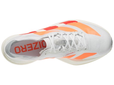 adidas Women's Adizero Adios Pro 4 White/Beam Orange / 10.5 / B