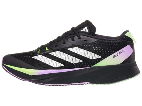adidas adizero SL Men's Shoes Core Black/Zero Met/Green | Running Warehouse