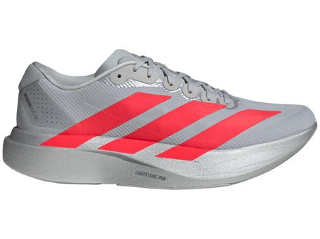 adidas adizero Evo SL Woven\Mens Shoes\Silver/Red/Iron