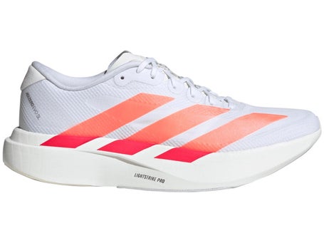 adidas adizero Evo SL Woven\Mens Shoes\White/Orange/Rd