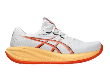 ASICS Gel Cumulus 28\Mens Shoes\White/Energy Orange