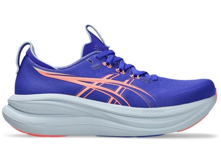 ASICS Gel Nimbus 28\Womens Shoes\Cobalt Burst/Sun Cora
