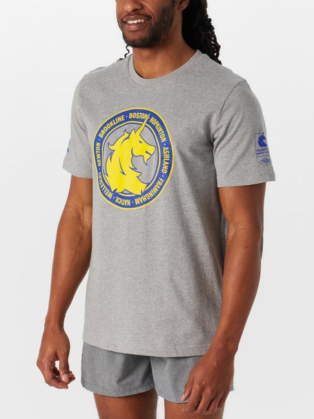 adidas Mens Boston Marathon 2025 Logo Tee