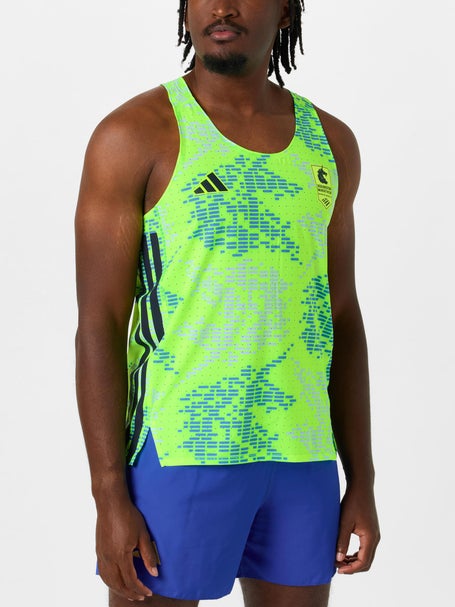 adidas Mens Boston Marathon 2026 Adizero Singlet Print