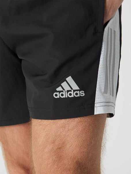 adidas white shorts black stripes