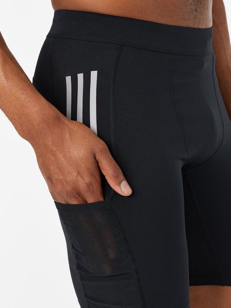 adidas Men's Core Own the Run Fast Half Tight Black | Running Warehouse