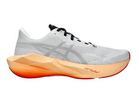 ASICS Novablast 6\Mens Shoes\White/Orange Glow
