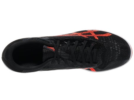 ASICS Black and Vibrant Red Running Spikes Size 10 Men ASICS METASPEED MD Spikes Unisex Flash Red/Black | Running  main image 3
