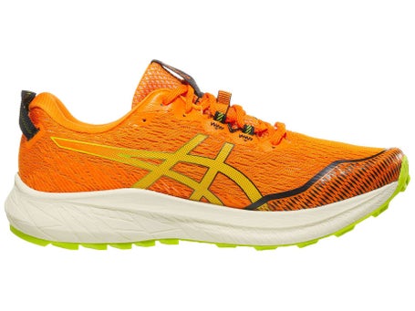 ASICS Fuji Lite 4 Men's Shoes Bright Orange/Neon Lime | Running Warehouse