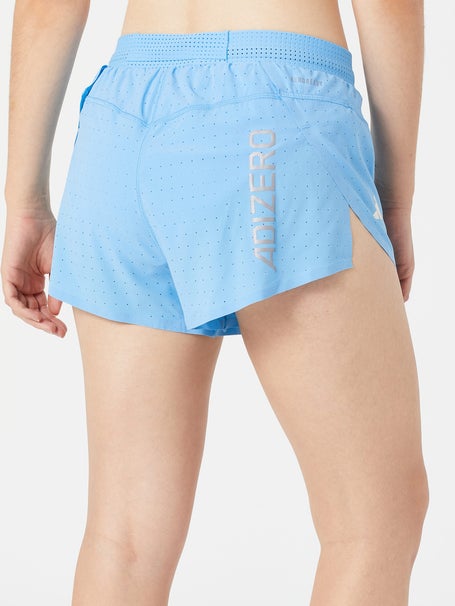 adidas Logo Waistband Booty Shorts - Blue, Women's Lifestyle
