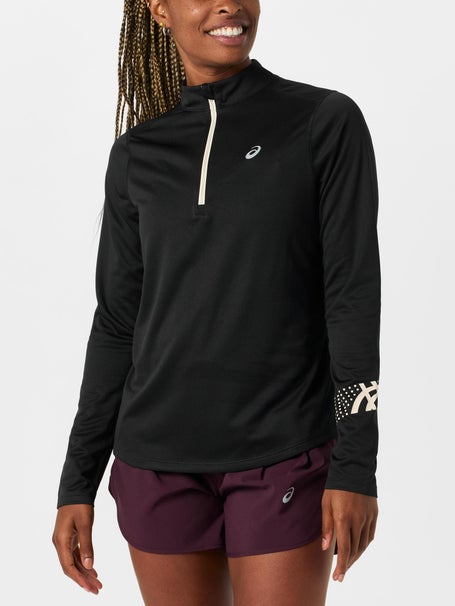 ASICS Womens Icon 1/2 Zip Long Sleeve Top