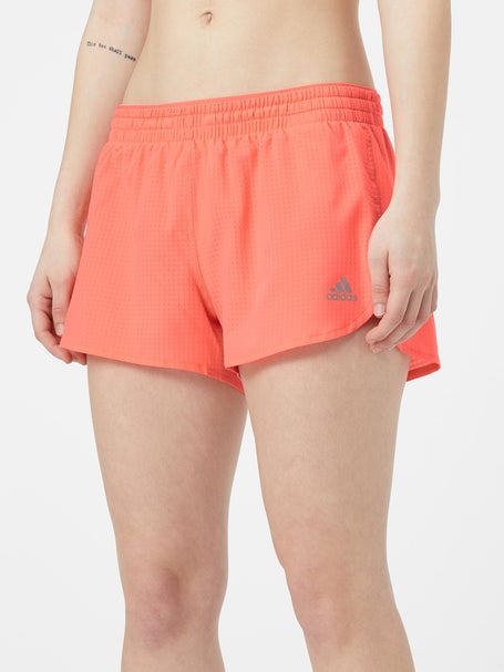 womens orange adidas shorts