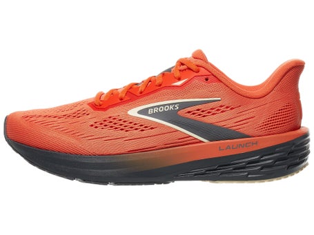 Brooks Launch 12\Mens Shoes\Tigerlily/Blackened Pearl