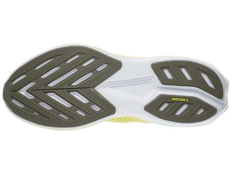 Brooks White and Olive Hyperion Running Shoes Brooks Hyperion 3 Men main image 2